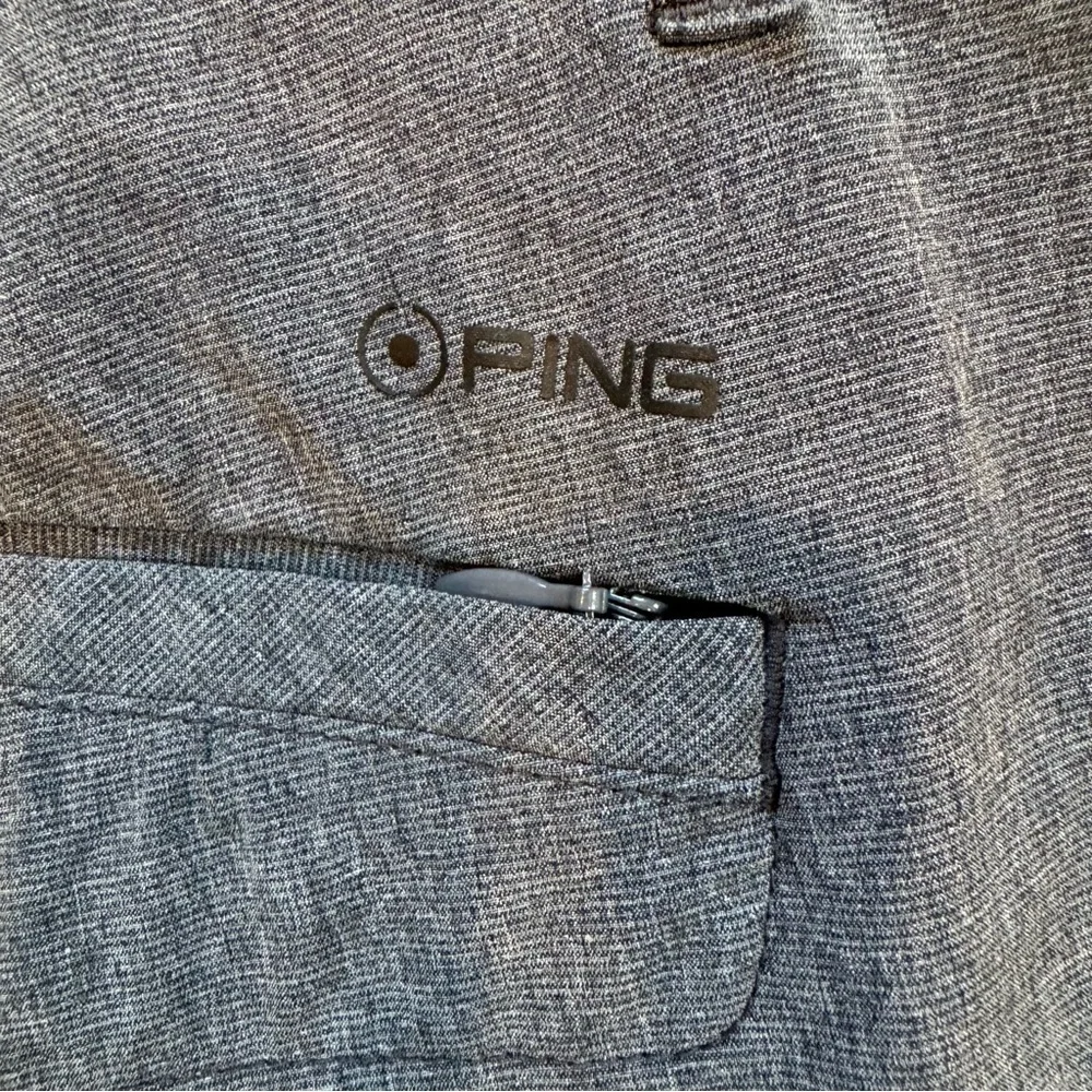 Ping Gray Flat Front Golf Shorts